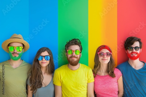 LGBTQ Pride happiness. Rainbow spellbinding colorful tie dye diversity Flag. Gradient motley colored melon LGBT rights parade festival lgbtq  parade route diverse gender illustration