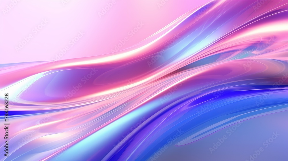 Fototapeta premium Colorful pastel futuristic funky fantasy abstract holographic background