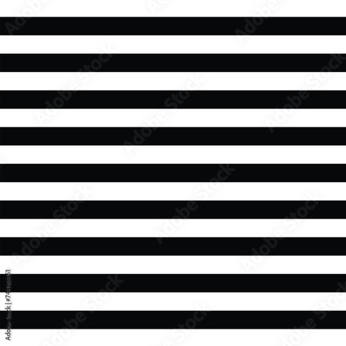 Striped seamless pattern with horizontal line. Black and white fashion graphics design. Retro style. Template for wallpaper, wrapping, textile, fabric. Vector Illustration. Eps file 561.