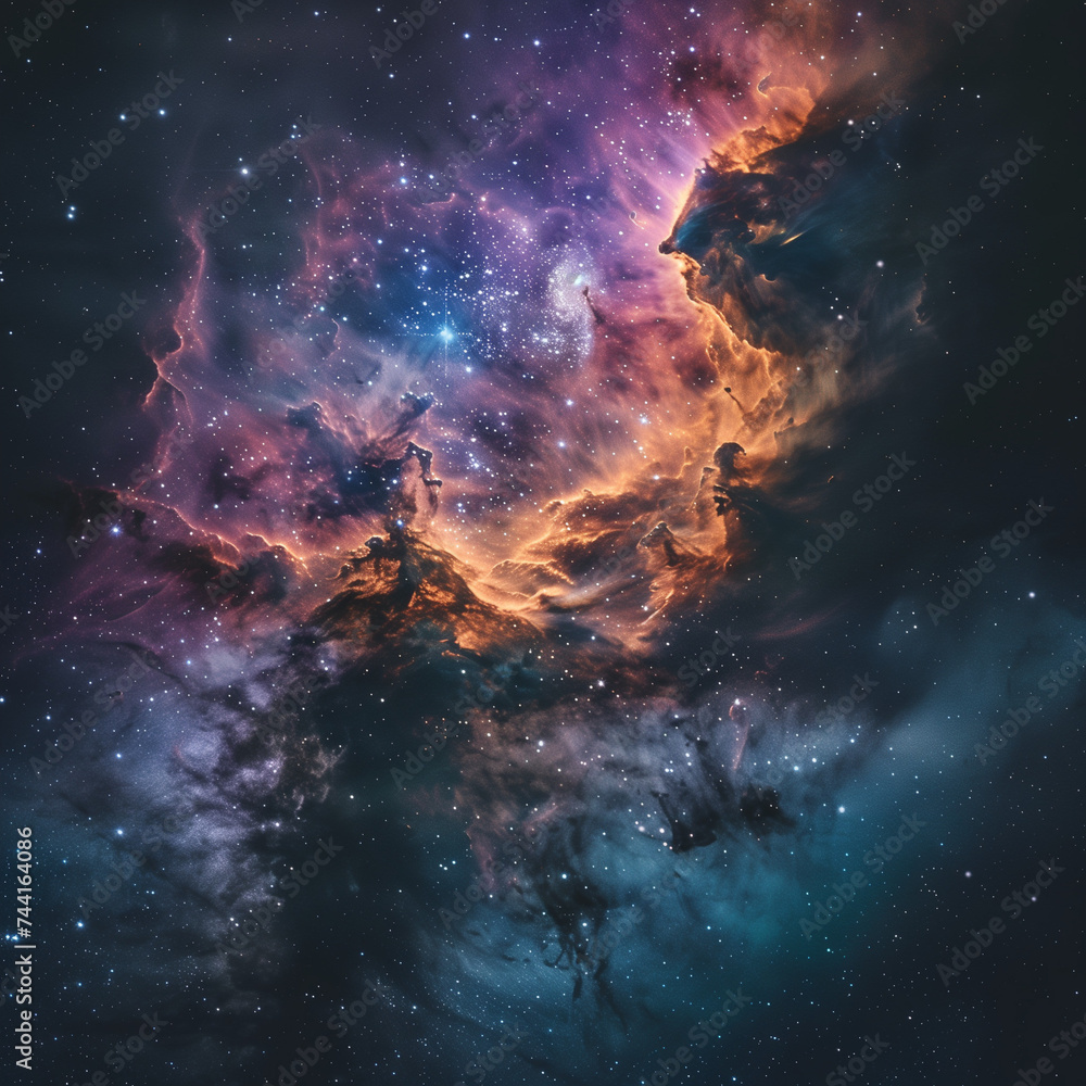 Stunning Cosmic Nebula in Deep Space
