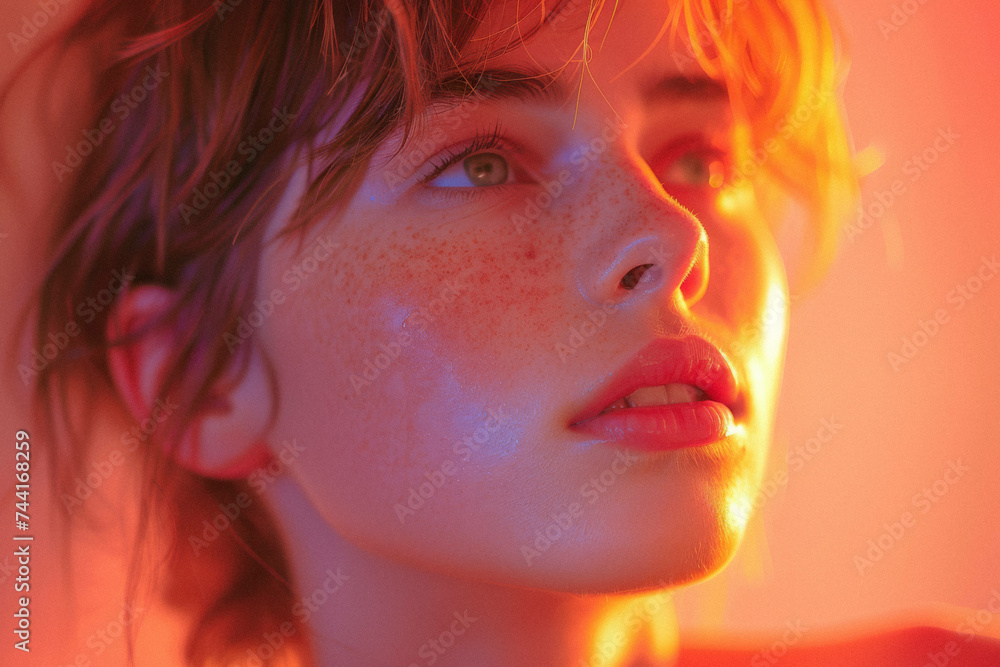 A person reflecting on their gender identity in a quiet, introspective moment, focusing on self-acceptance and introspection. A person reflecting on their gender identity in a quiet, introspective moment, focusing on self-acceptance and introspection.