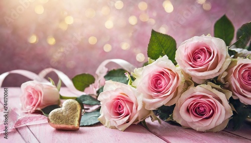 pink wedding background with roses