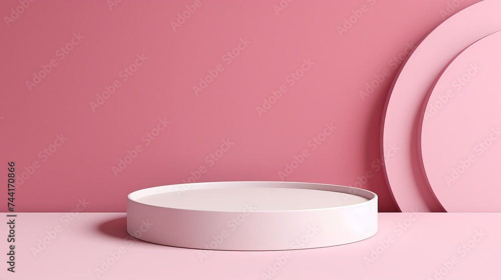 Minimal background, mock up with podium for product display,Abstract white geometry shape background minimalist Valentine's day pink background,Abstract mock up backgroundup 3D rendering Minimal background, mock up with podium for product display,Abstract white geometry shape background minimalist Valentine's day pink background,Abstract mock up backgroundup 3D rendering