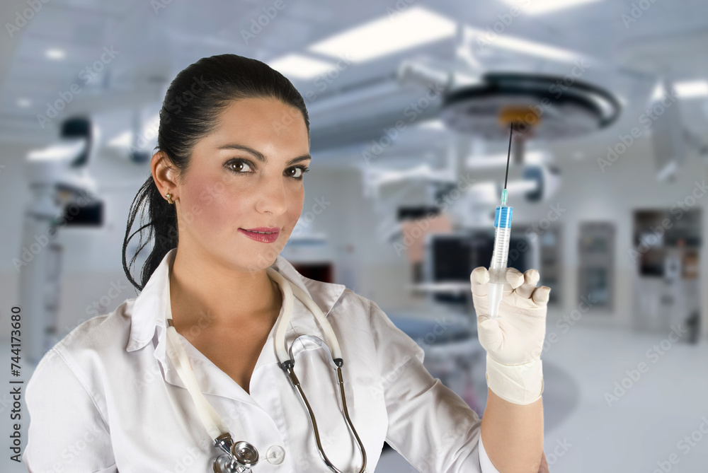 Doctor with syringe Doctor with syringe