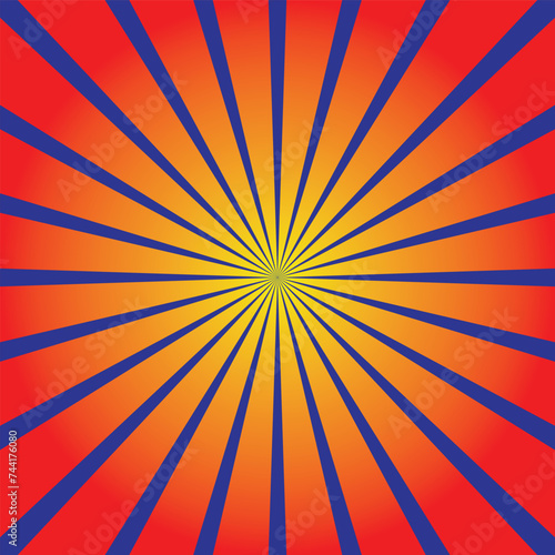 Sun rays vector. Abstract 3d sun rays background. Vector illustration. Eps file 572.