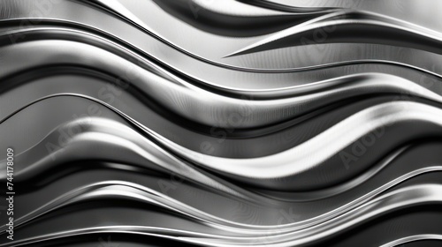 dark silver wave background