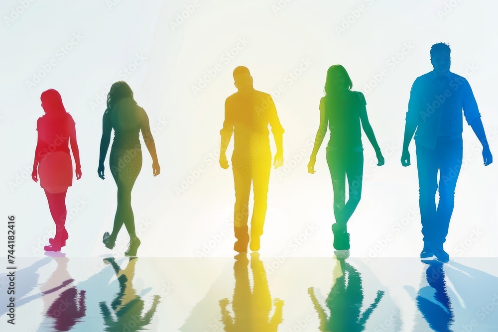 Obraz premium LGBTQ Pride lgbtq+ media outlets. Rainbow oval colorful yellow diversity Flag. Gradient motley colored significant other LGBT rights parade festival talent diverse gender illustration