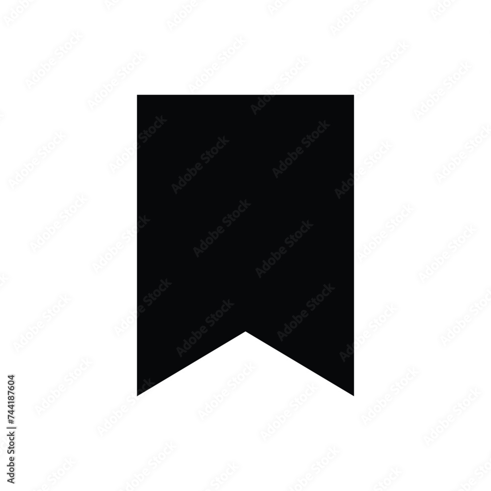 Bookmark icon. Black symbol on white background. Flat style. resources graphic element design. Vector illustration with a technology theme and application UI. Bookmark icon. Black symbol on white background. Flat style. resources graphic element design. Vector illustration with a technology theme and application UI.