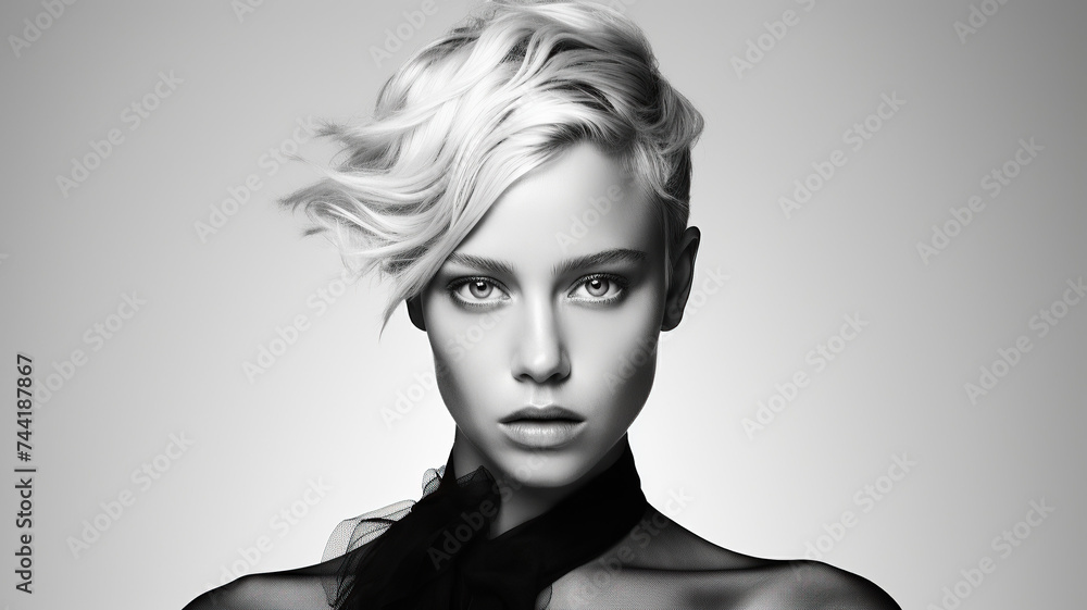 Creative portrait of a young woman Creative portrait of a young woman