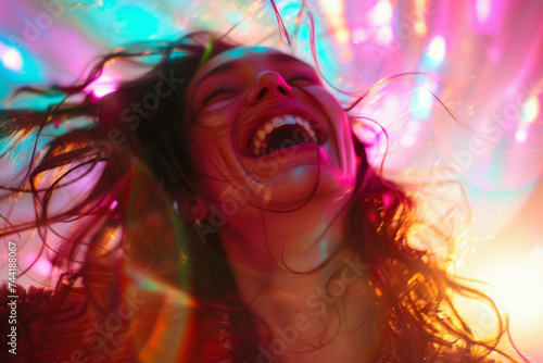 An impossible portrait of someone in outer space