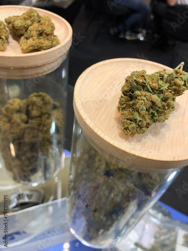 Photography Buds of weed on display