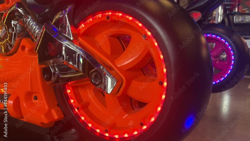 4k neon light of a arcade game machine 4k neon light of a arcade game machine