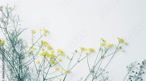 Vibrant yellow flowers bloom against a clear blue sky, surrounded by lush greenery, representing the beauty and growth of nature's bountiful vegetable kingdom