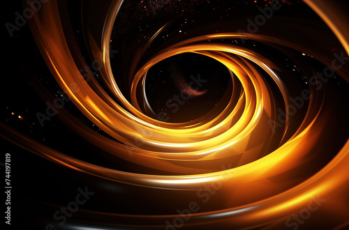 abstract gold swirl background