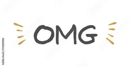 OMG - isolated text 