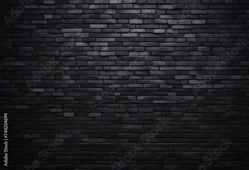 Dark black brick wall dark surface for product presentation