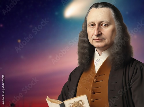 Edmond (or Edmund) Halley was an important English astronomer, mathematician and physicist. photo