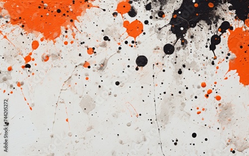Multicolored strokes of oil...