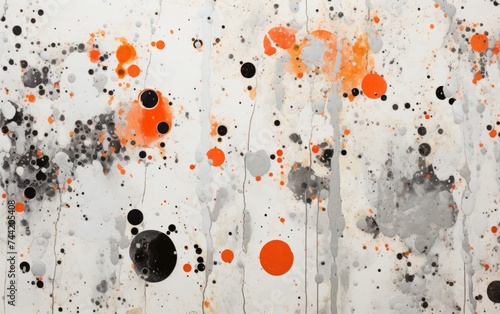 Multicolored strokes of oil...