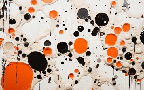 Multicolored strokes of oil...