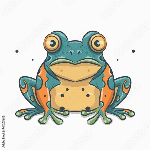 Enter the enchanting world of our fantastic frog illustration  a vibrant depiction of nature s amphibious wonder. Let its charm leap into your imagination.