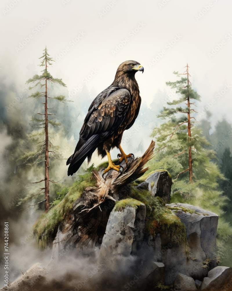 Fototapeta premium Common Black Hawk