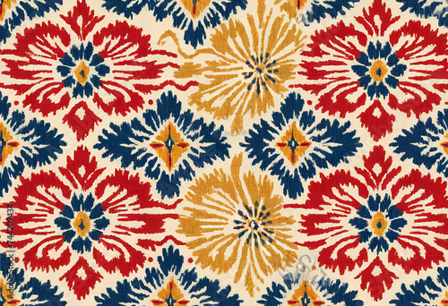 Oriental Ethnic Geometric Rug Rug Ikat Pattern Seamless Traditional Background Design, Carpet, Wallpaper, Garment, Packaging, Batik, Fabric, Embroidery Pattern
