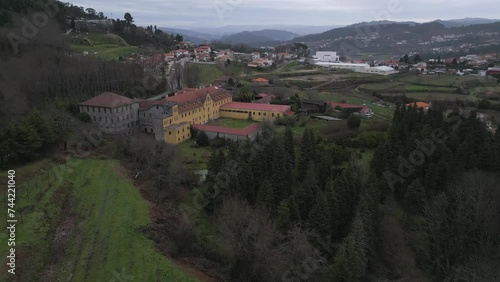 Serene Seminary São José de Oleiros Grounds Amidst Verdant Fields, Portugal photo