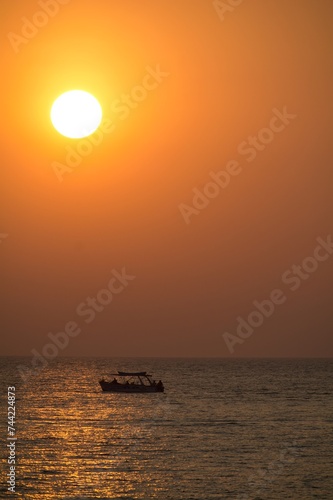 Golden Horizons: Gokarna's Sunset Seascapes