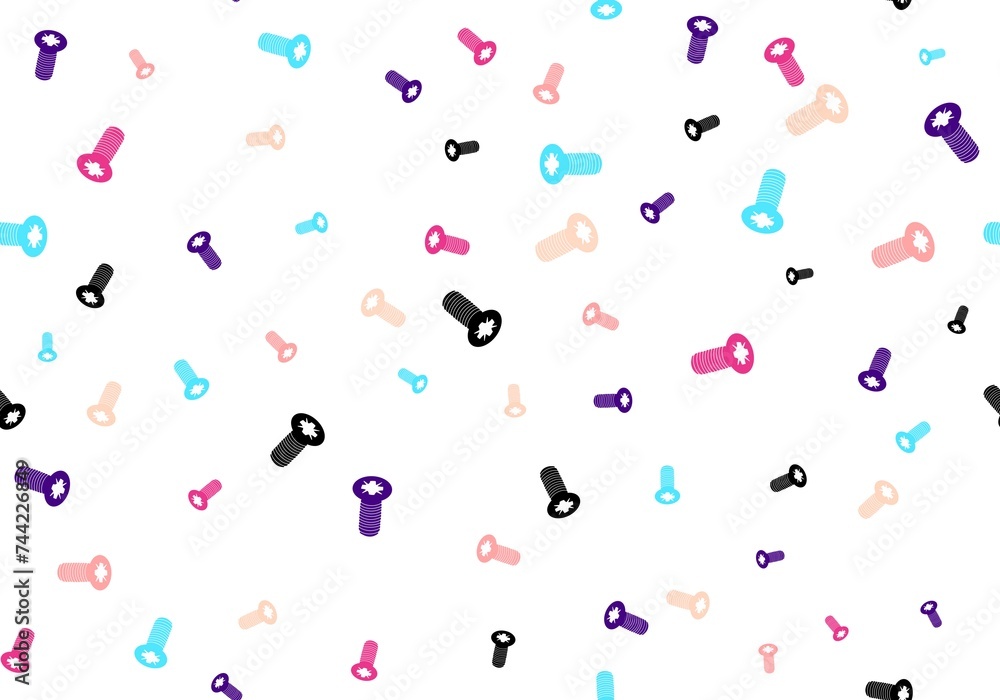 Equipment cartoon seamless bolt pattern for wallpaper and fabrics and linens and clothes print and wrapping paper Equipment cartoon seamless bolt pattern for wallpaper and fabrics and linens and clothes print and wrapping paper