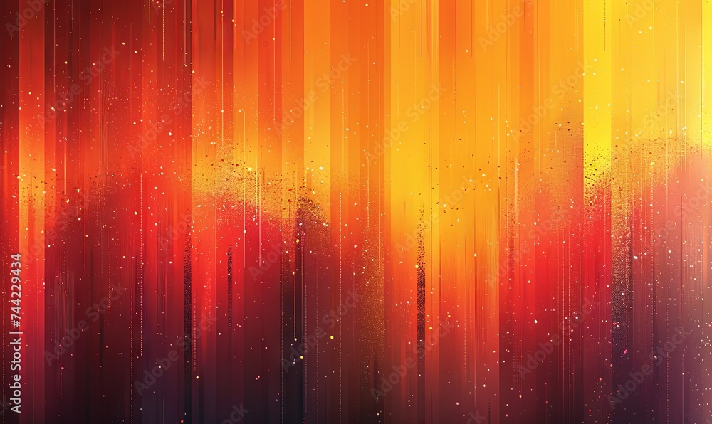 a yellow and orange gradient background with stripes, in the style of dotted, asymmetrical geometry, bold color choices, strong contrast between light and dark, crisp and clean lines. Generative AI - obrazy, fototapety, plakaty 