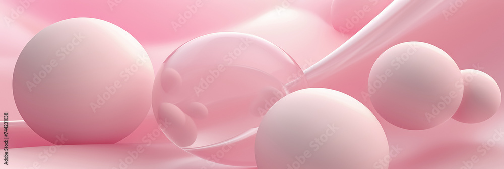 red liquid and spheres background red liquid and spheres background