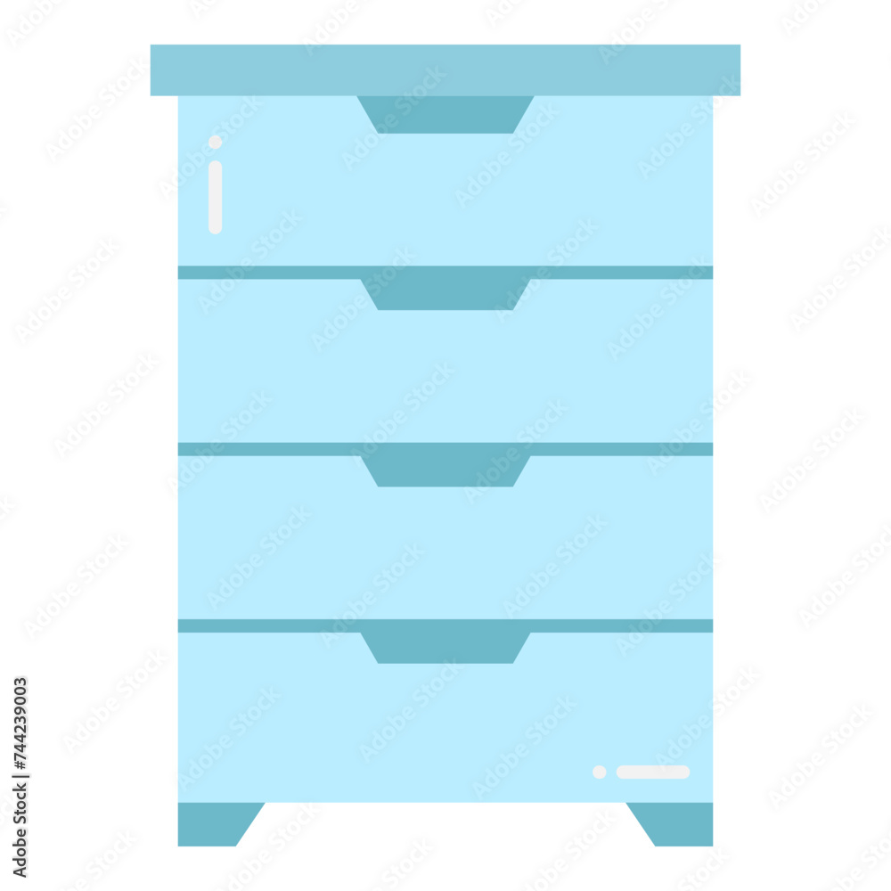 Illustration of Side Table design Flat Icon Illustration of Side Table design Flat Icon