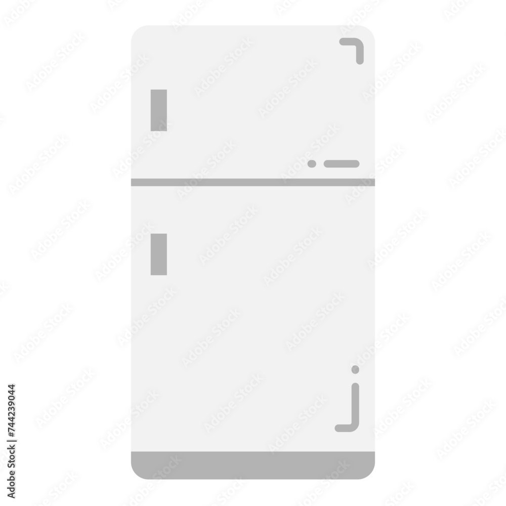 Illustration of Fridge design Flat Icon Illustration of Fridge design Flat Icon