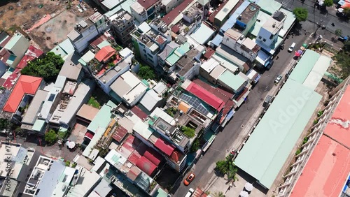 Areal view of Ho Chi Minh City photo