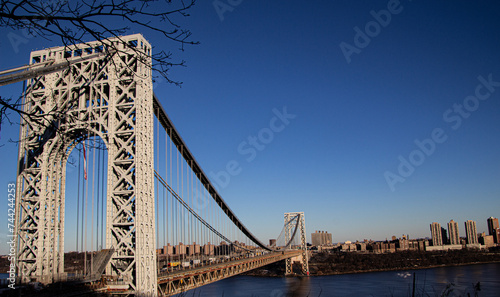 Washington Bridge over the Hudson River. © Wirestock