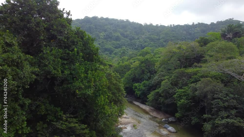 Beautiful nature near Santa Marta in Magdalena in Colombia at daylight. Aerial view Beautiful nature near Santa Marta in Magdalena in Colombia at daylight. Aerial view