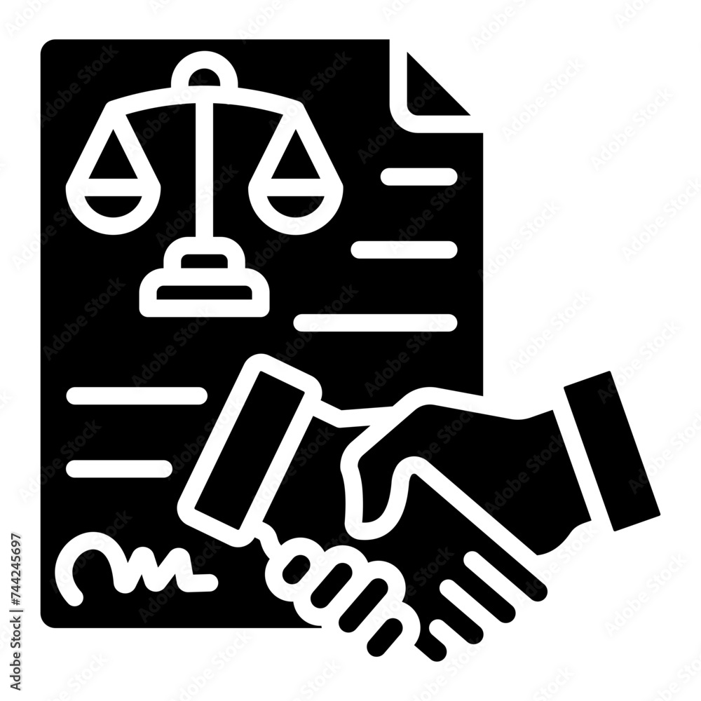 Contract Icon Element For Design Contract Icon Element For Design