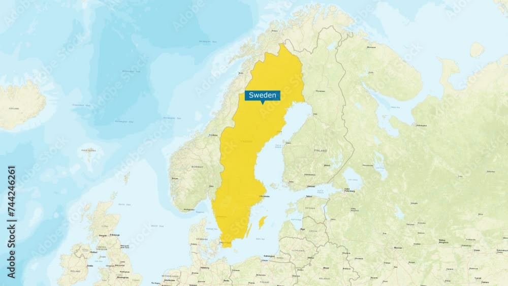 Animated Map of Sweden