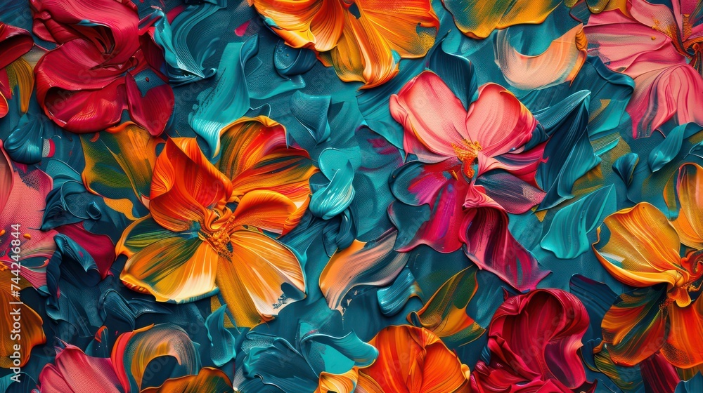 Abstract floral seamless pattern with red flowers, blue leafs isolated on white. Background with decorative poppies for printing on fabric, wallpaper, wrapping paper. Modern watercolor illustration. Abstract floral seamless pattern with red flowers, blue leafs isolated on white. Background with decorative poppies for printing on fabric, wallpaper, wrapping paper. Modern watercolor illustration.