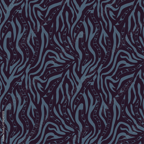 Zebra Stripe Seamless Vector Pattern Animal Print