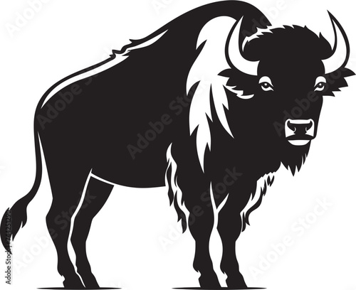 Texas Bison A Vector Icon Roaming Free Oklahomas Black Bison A Symbol of Strength