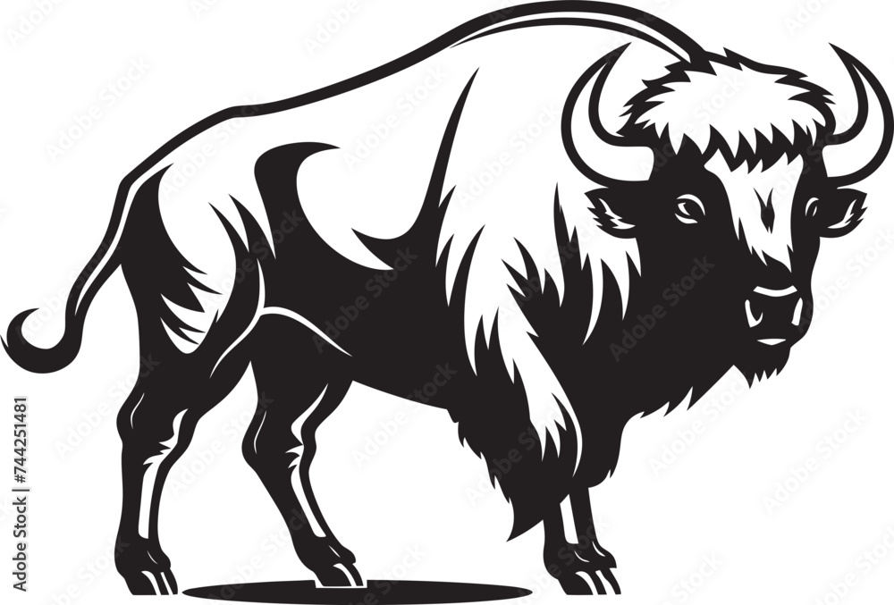 European Bison A Black Icon for Conservation Brands Black Bison Brewing A Logo with Bite