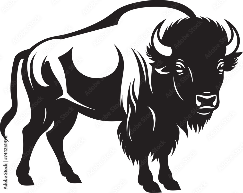 From Prairie to Logo Black Bison Design Grand Canyon Guardian Black Bison Icon