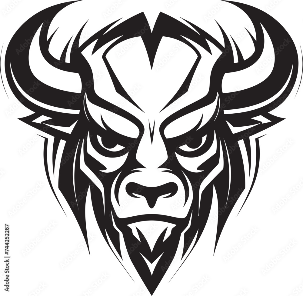 Headstrong and Hoovesome A Bull Mascot with Charm Moo velous Mascot A Black and White Bull Head with Personality