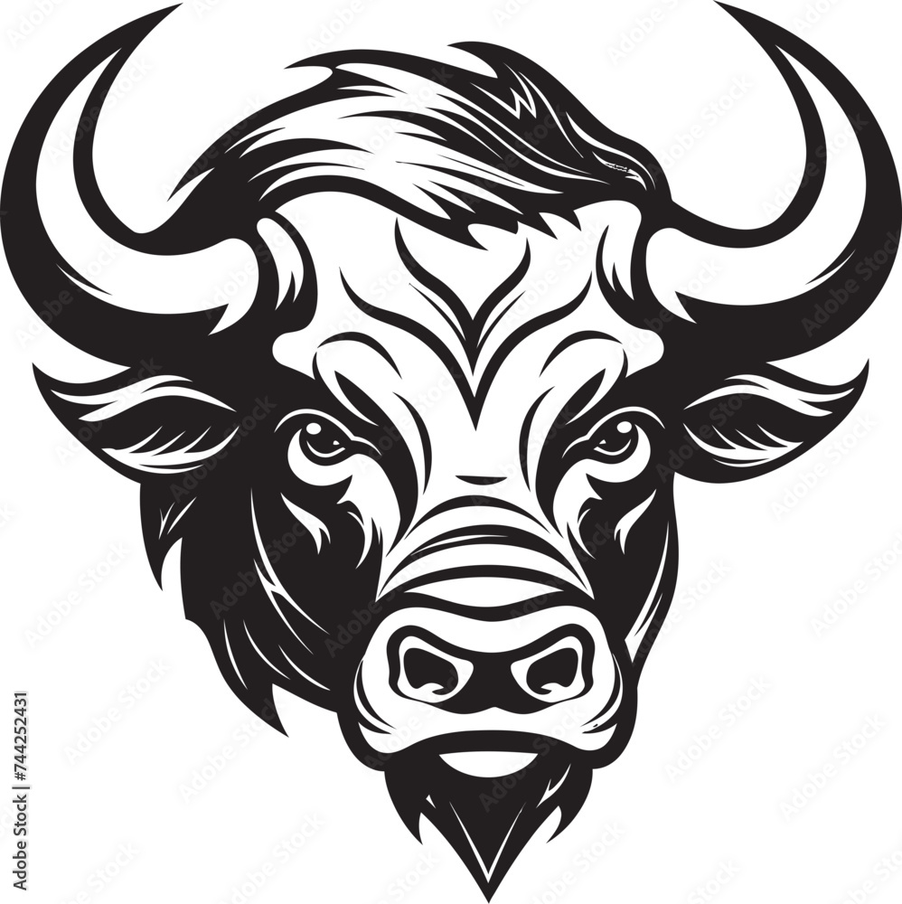 Resilient Bull A Black and White Icon for Overcoming Challenges Pioneering Bull A Trailblazing Black and White Mascot Resilient Bull A Black and White Icon for Overcoming Challenges Pioneering Bull A Trailblazing Black and White Mascot