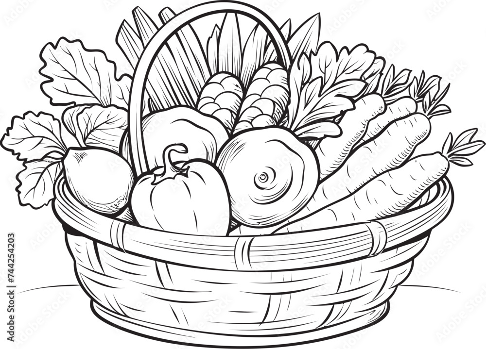 Veggie Venture Vibrant Produce Basket Coloring Spectacle Bountiful Bliss Wholesome Harvest Coloring Delight Veggie Venture Vibrant Produce Basket Coloring Spectacle Bountiful Bliss Wholesome Harvest Coloring Delight