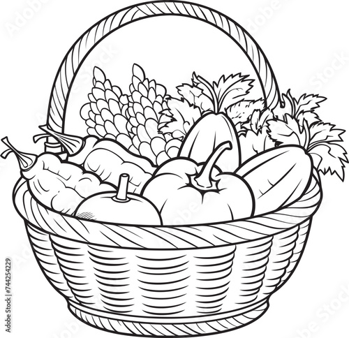 Veggie Bonanza Color Your Own Harvest Dream Garden Magic Color a Basketful of Whimsy