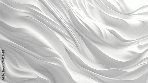 white wave textures background generative ai © Francheska