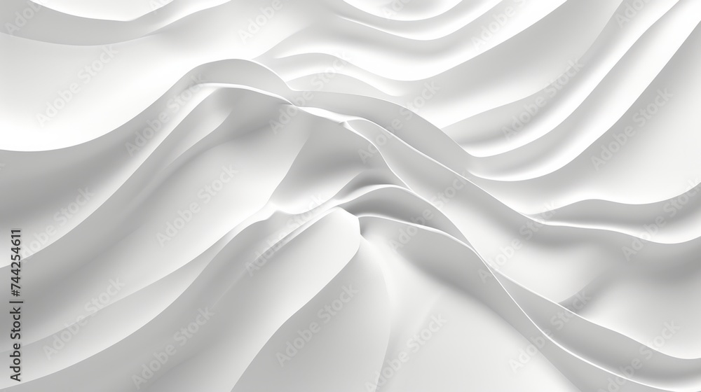 Obraz premium white wave textures background generative ai
